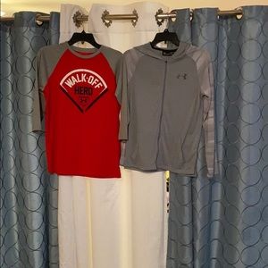 An Under Armour jacket and shirt that goes with it